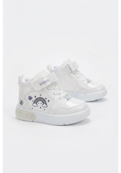Vicco Şira Beyaz Anatomik Rahat Sneaker Işıklı Kız Çocuk Bot 946.p26k.257