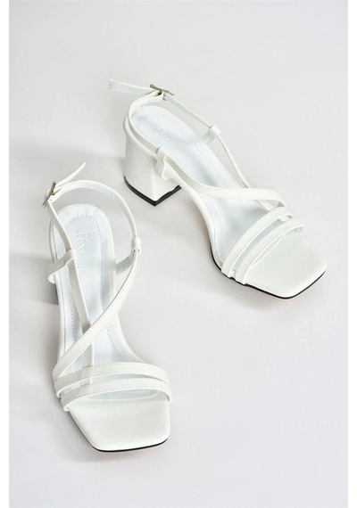 Fox Shoes Beyaz Kadın Topuklu Ayakkabı H922741009