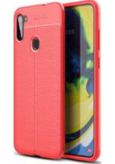 Galaxy M11 Kılıf Zore Niss Deri Desenli Silikon Kılıf