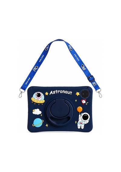 Forzacase Xiaomi Redmi Pad Se 8.7 İle Uyumlu Astronot Desen Askılı Standlı Silikon Kılıf - Fc1254 Standlı Kapak