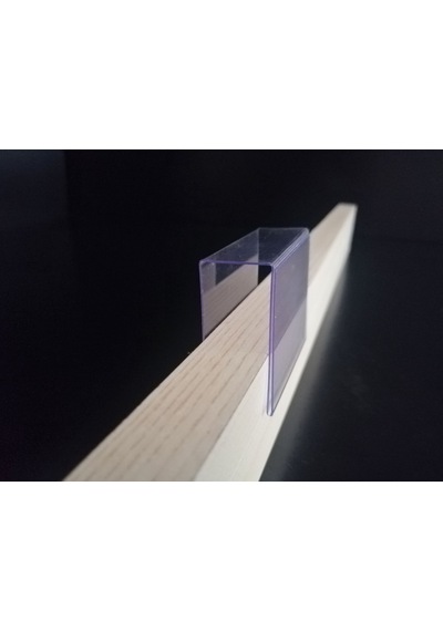 10 Adet Pvc Etiketlik Dik Geçme Ahşap Raf 6 x 4 CM İsimlik Etiket Cep