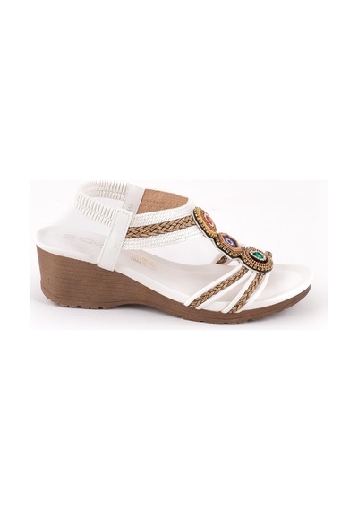 Guja 241-1 Kadın Sandalet Guj-y6-241-1010 Beyaz