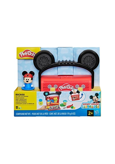 Play-doh Disney Junior Mickey Mouse Clubhouse, On-the-go Garaj Mickey Mouse Oyun Seti, Çocuklar İçin Sanat Ve El Sanat