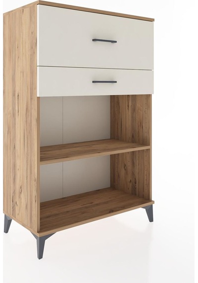 Hyperion Dolap Tek Raflı 2 Çekmeceli 88x44x134 Çam-aytaşı Atlas Çam