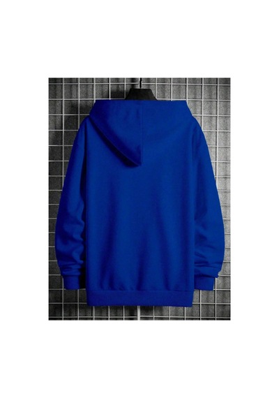 Medinenur Originals Baskılı Kapüşonlu Sweatshirt Mavi