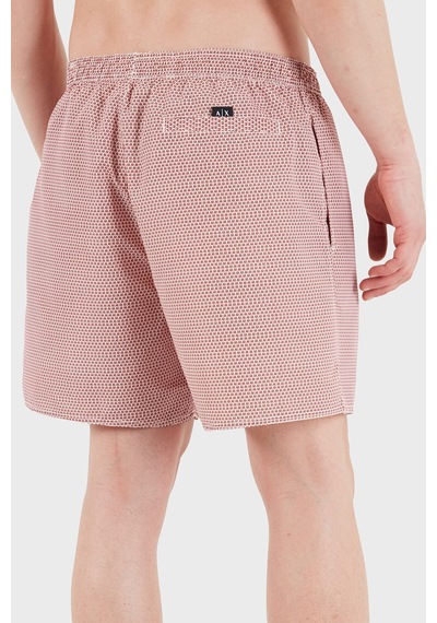 Armani Exchange Erkek Mayo Short Xm000832 Af22577 F1169 Kırmızı-beyaz