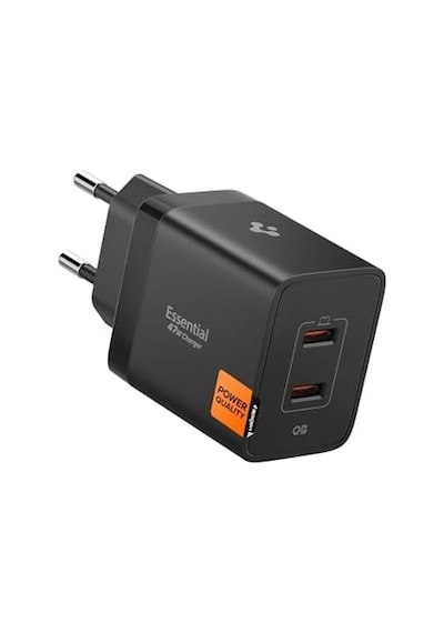 47w Usb-c 2 Port Mini Hızlı Şarj Aleti Pps 2.0 Super Hızlı Şarj Gan Pro Isı Düşürücü Güç Adaptörü Ak