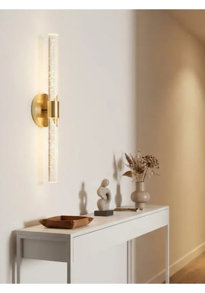 Bhbackhome Bubbleflux Large Şık Tasarım Modern Ledli Aplik 51 Cm Gold Elektrikli Kumandalı Altın