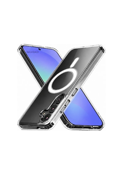 Samsung Galaxy Uyumlu A36 5G / A56 5G  Yumuşak Magsafe Kablosuz Şarj Destekli Şeffaf Kılıf Kamera İçin Yükseltilmiş Çerçeve - A56 5G