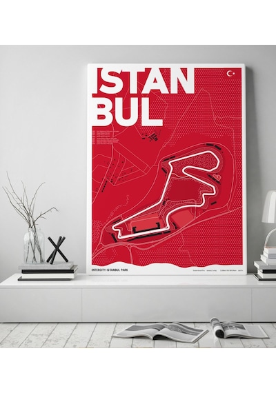 Bk Gift İstanbul Park Tasarımlı Kanvas Tablo 50x70cm-1