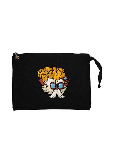 League Of Legends Heimerdinger Siyah Clutch Astarlı Cüzdan / El Çantası