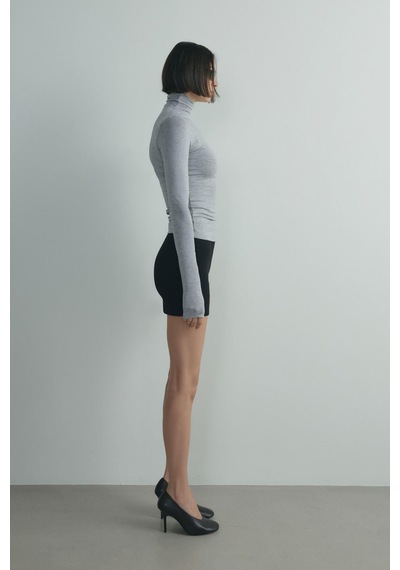 Suud Collection Gri Boğazlı Body