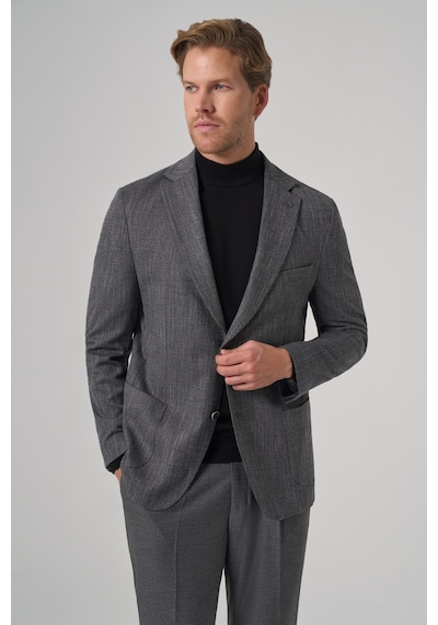 Morven Erkek Siyah Poliviskon Trend Desenli Dynamic Fit Mono Yaka Ceket 26ks002005001 Siyah Morven Erkek Siyah Poliviskon Trend Desenli Dynamic Fit Mono Yaka Ceket 26ks002005001 Siyah