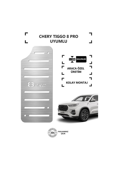 A&g Tuning Chery Tiggo 8 Ayak Dinlendirme Pedalı Krom Ayak Dayama Pedalı Kgagpedal000021