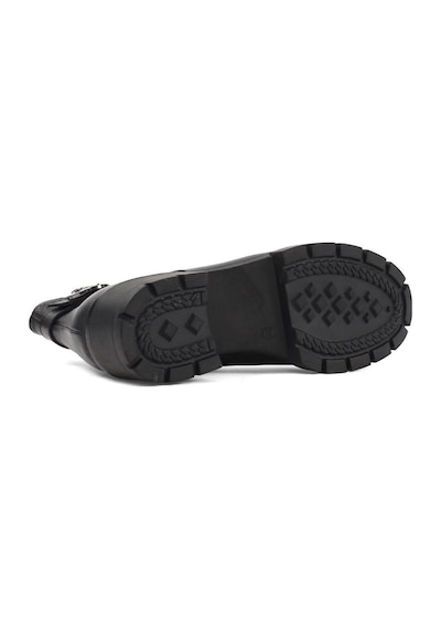Castle Black 27362-1 Termo Taban 5,5 Cm Topuklu Hakiki Deri Günlük Kadın Bot Siyah