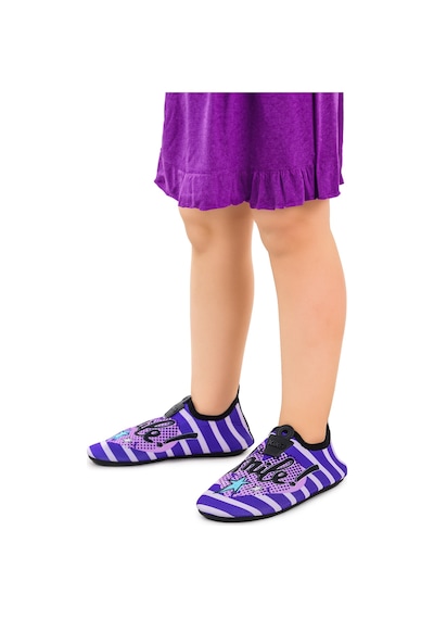 Kiko Kids Smile Havuz Plaj Kız Çocuk Deniz Ayakkabısı 7532 Mor Mor