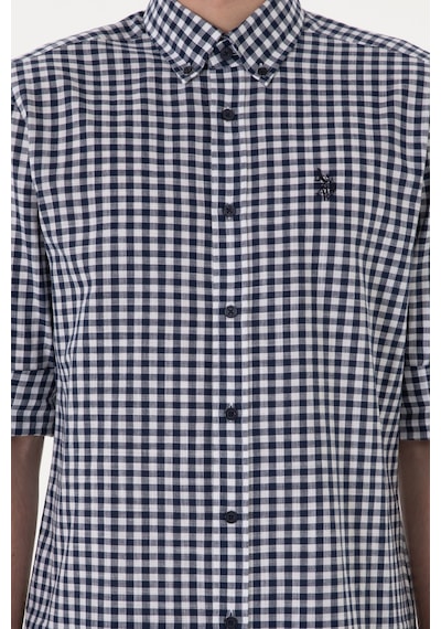 U.S. Polo Assn. Erkek Lacivert Uzun Kollu Gömlek 50306367-VR033