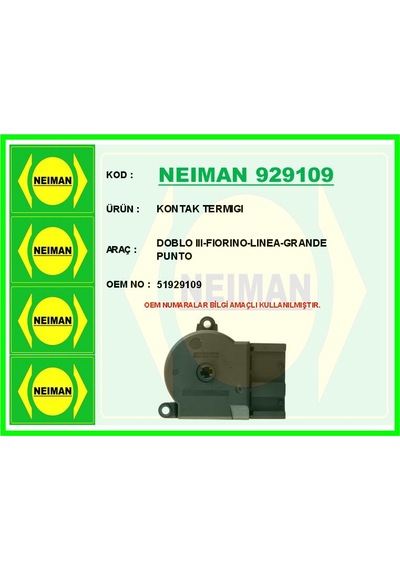 Bescher Kontak Termiği Doblo Iıı-fıorıno-lınea-grande Punto Neıman 929109 51929109