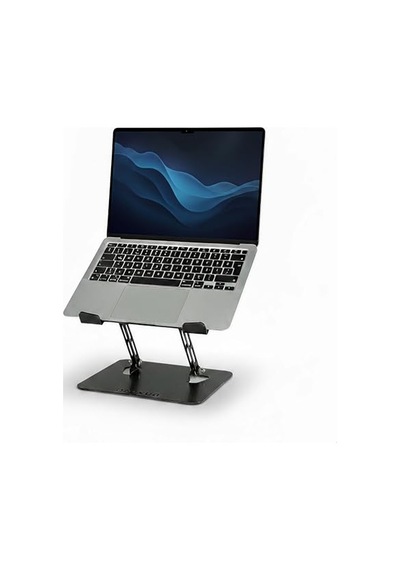 Prexua Flexer Ayarlanabilir Ergonomik Laptop Standı - Tablet Standı - Metal - Siyah - Flx2320bl Siyah 1