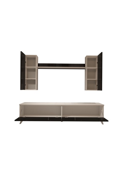 Decoraktiv Eko 5d Mdf Std Retro Tv Ünitesi Tv Sehpası - Beyaz Siyah Beyaz - Siyah Decoraktiv Eko 5d Mdf Std Retro Tv Ünitesi Tv Sehpası - Beyaz Siyah Beyaz - Siyah