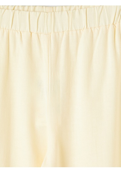 Lcw Modest Sarı Beli Lastikli Keten Karışımlı Kadın Pantolon