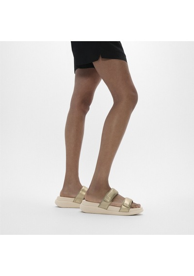 Roncato 675 Platino Terlik Kadın Diğer Iw2-090 / 675/ A99 Fit Flop F-mode Go Adjustable Two-bar Slides Platin