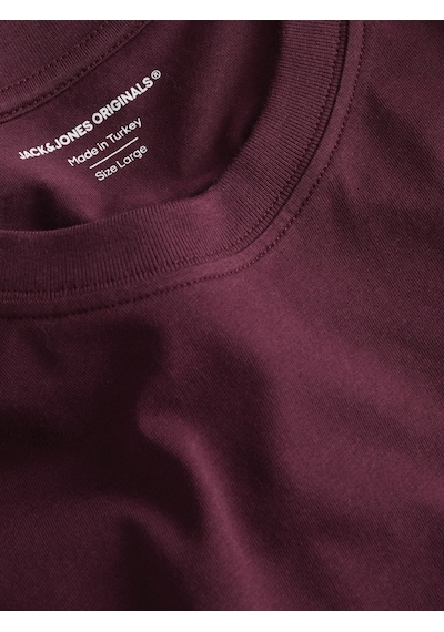 Jack & Jones Erkek Bisiklet Yaka Gögüs Baskili Tisört - Noge - 12310399 Port Royale