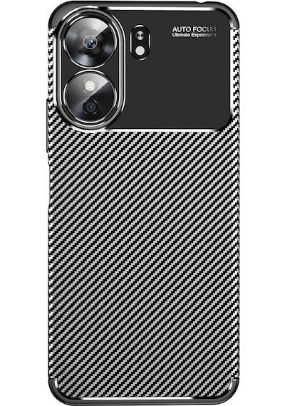 Xiaomi Redmi 13 4g Kılıf Karbon Silikon Case Kapak Siyah