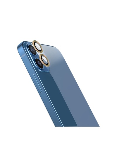 Apple Uyumlu   iPhone 11 Go Des CL-10 Kamera Lens Koruyucu Gold