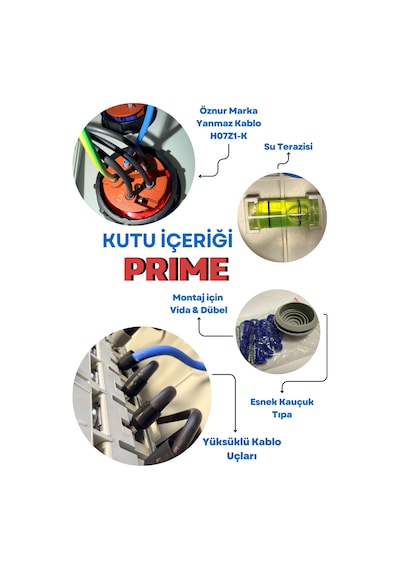Formpan Prıme 22kw Trifaze 7,4kw Monofaze - Elektrikli Araç Şarj Cihazı Kombinasyon Kutusu Ip44