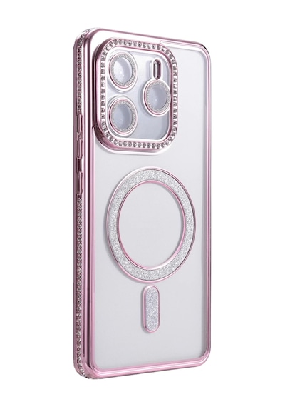 Xiaomi Redmi Note 14 4g Uyumlu Joke Simli Magneticsafe Kılıf - Pembe