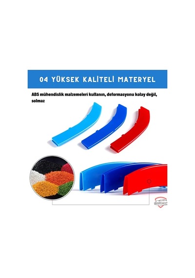 Bmw G30 2018 + Makyajsız Kasa Böbrek Şeridi 3 Renk 9 Rods