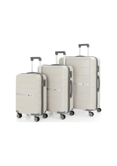 Mçs Polipropilen 4lü Valiz Seti V366 S21sy1000048-set 00424 Kemik - Gri