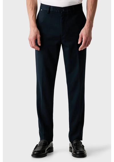 Boss Slim Fit Normal Bel Düz Paça Pantolon Erkek Pantolon 50564345 404 Lacivert