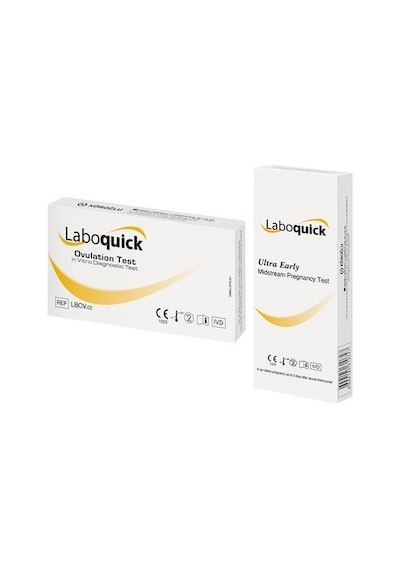 Laboquick Ovülasyon Testi 2 Test x 10 Paket + Ultra Erken Gebelik Testi 1 Test x 2 Paket