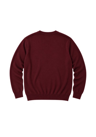 Battalmoda Erkek Büyük Beden Bordo Bisiklet Yaka Pamuklu Kazak 3xl-4xl-5xl-6xl