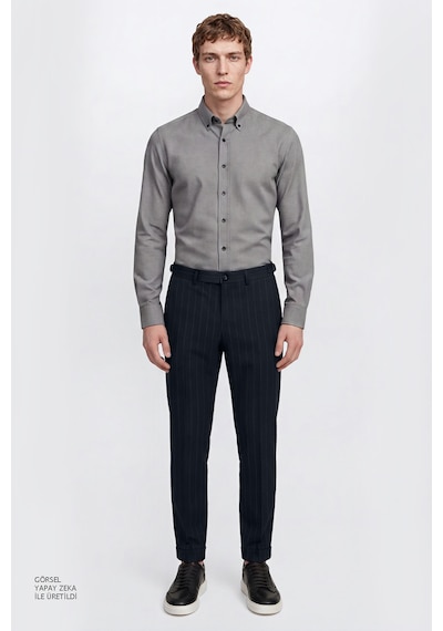 Altınyıldız Classıcs 360 Erkek Lacı 360 Her Yöne Esneyen Pamuklu Slim Fit Dar Kesim Beli Bağlamalı Yan Cepli Casual Pantolon