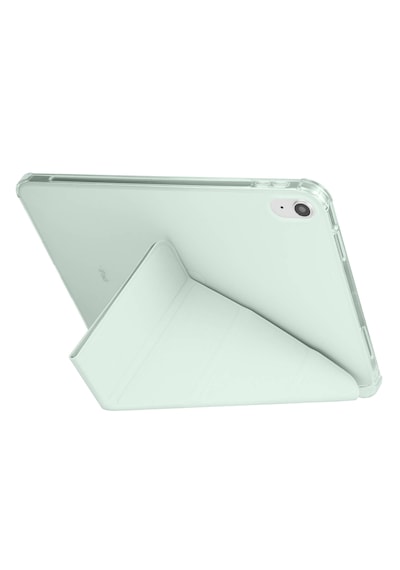 Apple Uyumlu iPad 11.nesil 2025 A16 Kılıf Tri Folding Silikon Kalem Bölmeli Katlanabilir Standlı Pu Deri Yumuşak Kapak Kapaklı Kılıf
