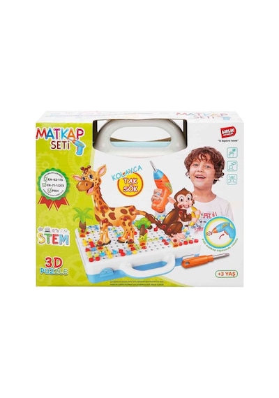 Urt014-001 3d Eğitici Matkap Seti Hayvanlar - Özel Seri B03.urt014