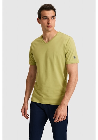 U.s. Polo Assn. Erkek Çağla Tişört Basic 50326944-vr016 Cagla