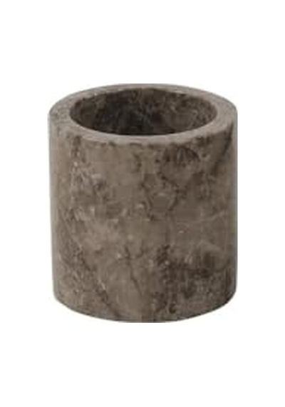 Roza Mermer Baharatlık 8x8 Cm Mermer Tuzluk Masaüstü Baharatlık Kahverengi Genel