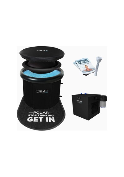 Polar Recovery Tub 2.0 Ice Bath Mini Chiller Bundle, 390l Taşınabilir Buz Küvet Siyah