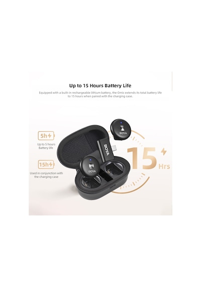 Boya Omic-ub Kablosuz Mikrofon Sistemi 1 Alıcı + 2 Verici + 1 Şarj Kutusu 50m İletim Menzili Dahili Pil Android Telefonlar Bilgisayar Dizüstü Bilgisayar Kamera İçin Canlı Yayın Boya Omic-ub Kablosuz Mikrofon Sistemi 1 Alıcı + 2 Verici + 1 Şarj Kutusu 50m İletim Menzili Dahili Pil Android Telefonlar Bilgisayar Dizüstü Bilgisayar Kamera İçin Canlı Yayın