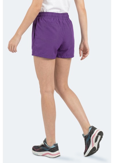 Slazenger Knoxıs Kadın Cepli Deniz Şortu Mor Şort