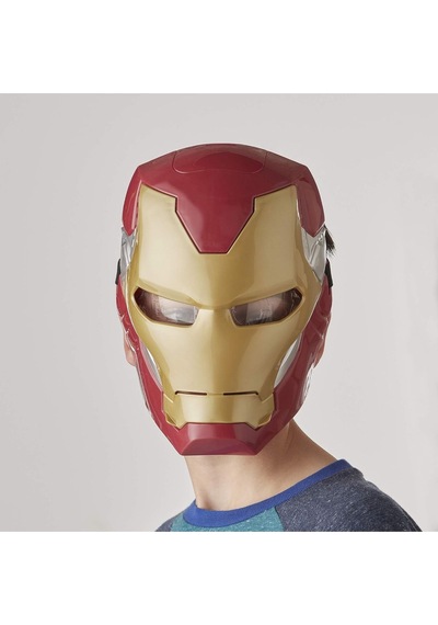 Iron Man Işıklı Flip Up Mask Brown - Elektronik Maske