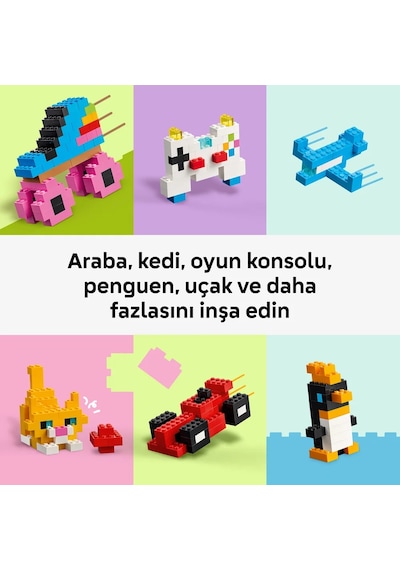 LEGO® Classic Renkli Yaratıcı Yapım Parçaları 11045 - 5 Yaş Üzeri için 14 Model Oluşturulabilen Oyuncak Yapım Seti (820 Parça)