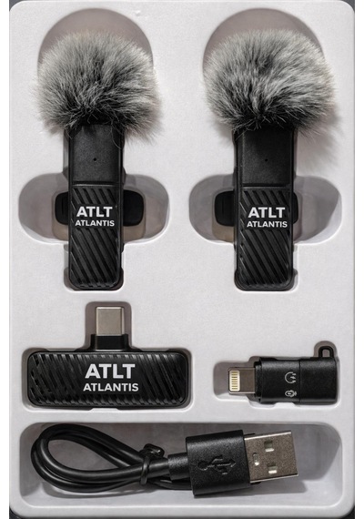 2.4g 60mah Çift Set Kablosuz Yaka Mikrofonu Typec-lightning Gürültü Önleyici Tak Çalıştır Vlog Röportaj İçin Canlı Yayın 8 Gram