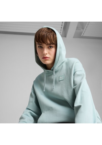Puma Essentıals Elevated Comfort Kadın Kapüşonlu Sweatshırt 690901 67 Yeşil