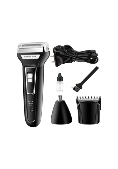 Pro Model 3 Başlıklı Profesyonel 3in1 Tıraş Makinesi Saç Sakal Burun Kılı Tüy Temizleme Traş