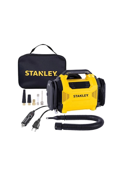 Stanley Sxıf3501 12volt/220volt 150 Psı Dijital Basınç Göstergeli Lastik & Yatak Şişirme Pompası + L